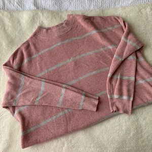 AE: Pink Striped Sweater